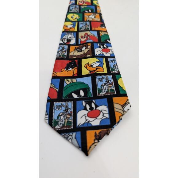 1997 Warner Bro. United States Postal Service Looney Tunes Stamp Collection Tie. - Picture 2 of 5